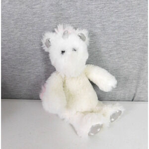 Worlds Softest Plush Unicorn Horse White Silver Horn Pink Tail 2021 7 inch